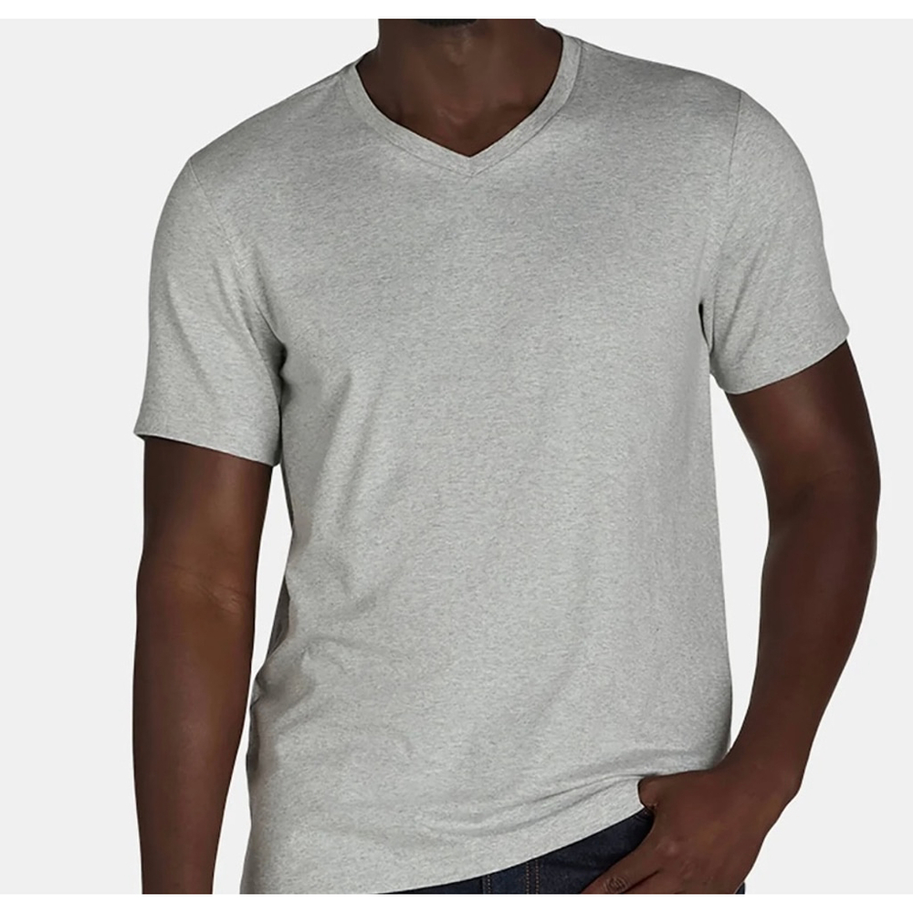 NWT GREY V NECK TEE-XS - Picture 4 of 6